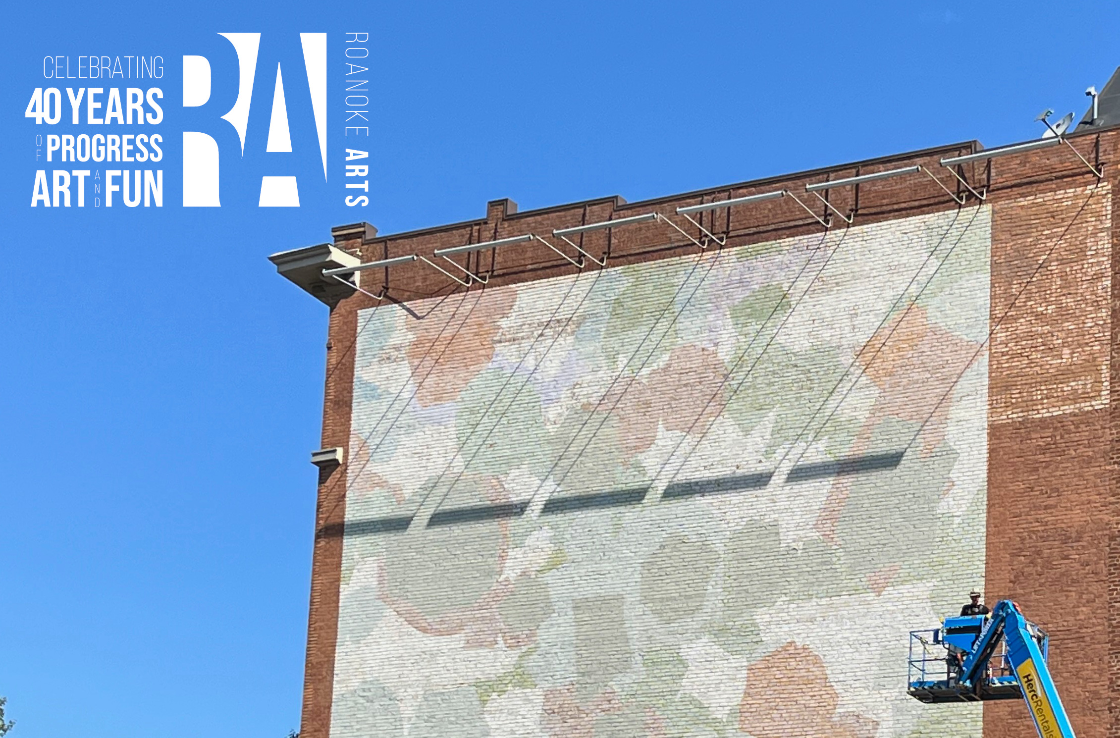 Dorothy Gillespie Mural Restoration Roanoke Arts Commission