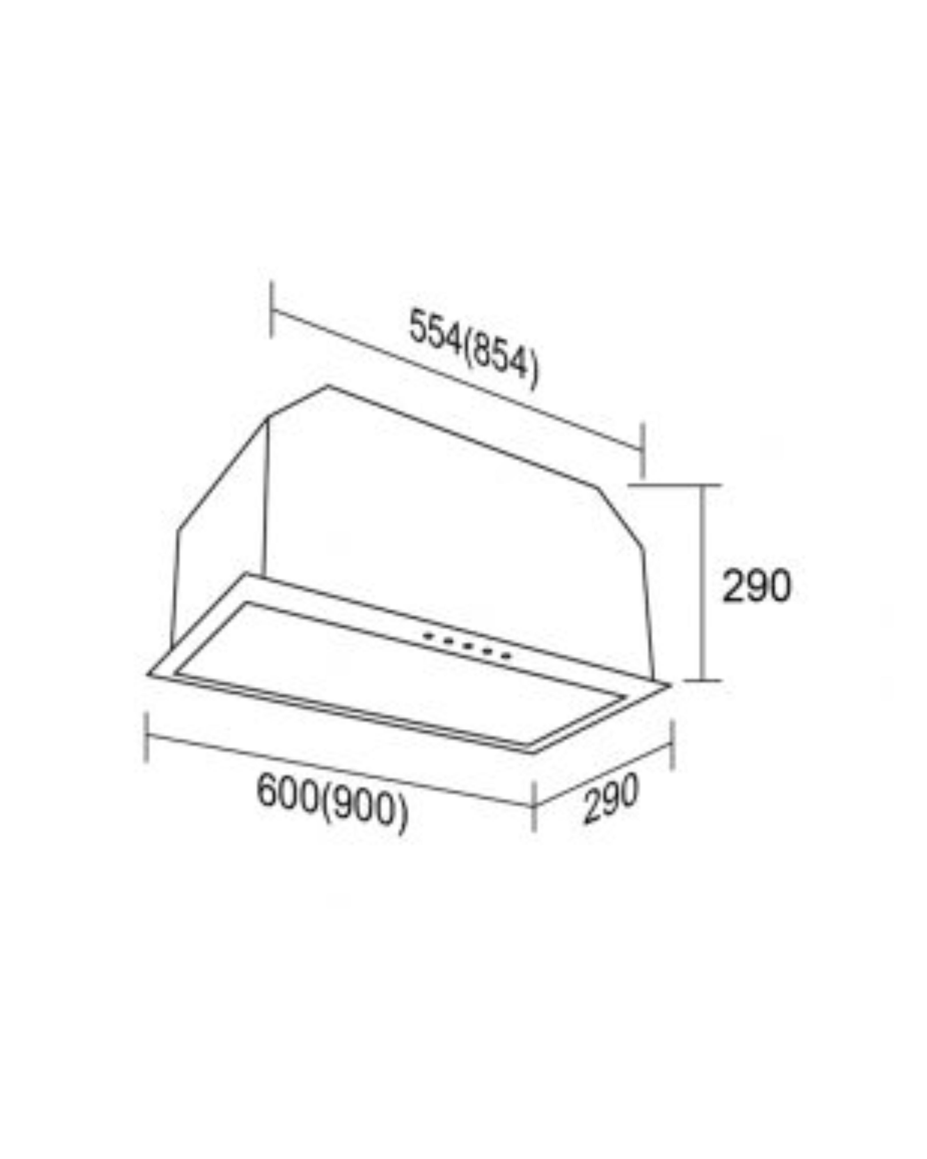 Rangehood A520 (900mm) Robam Kitchen Appliances