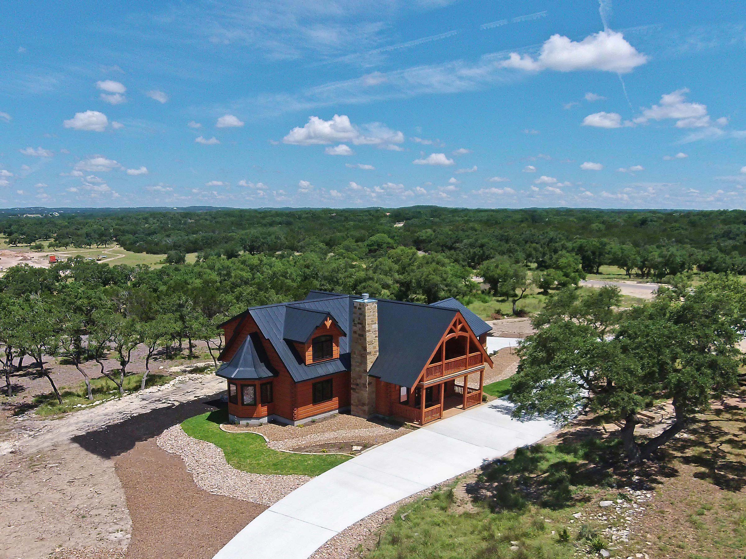 Custom Log Home Canyon Lake Custom Home Builder San Antonio Robare