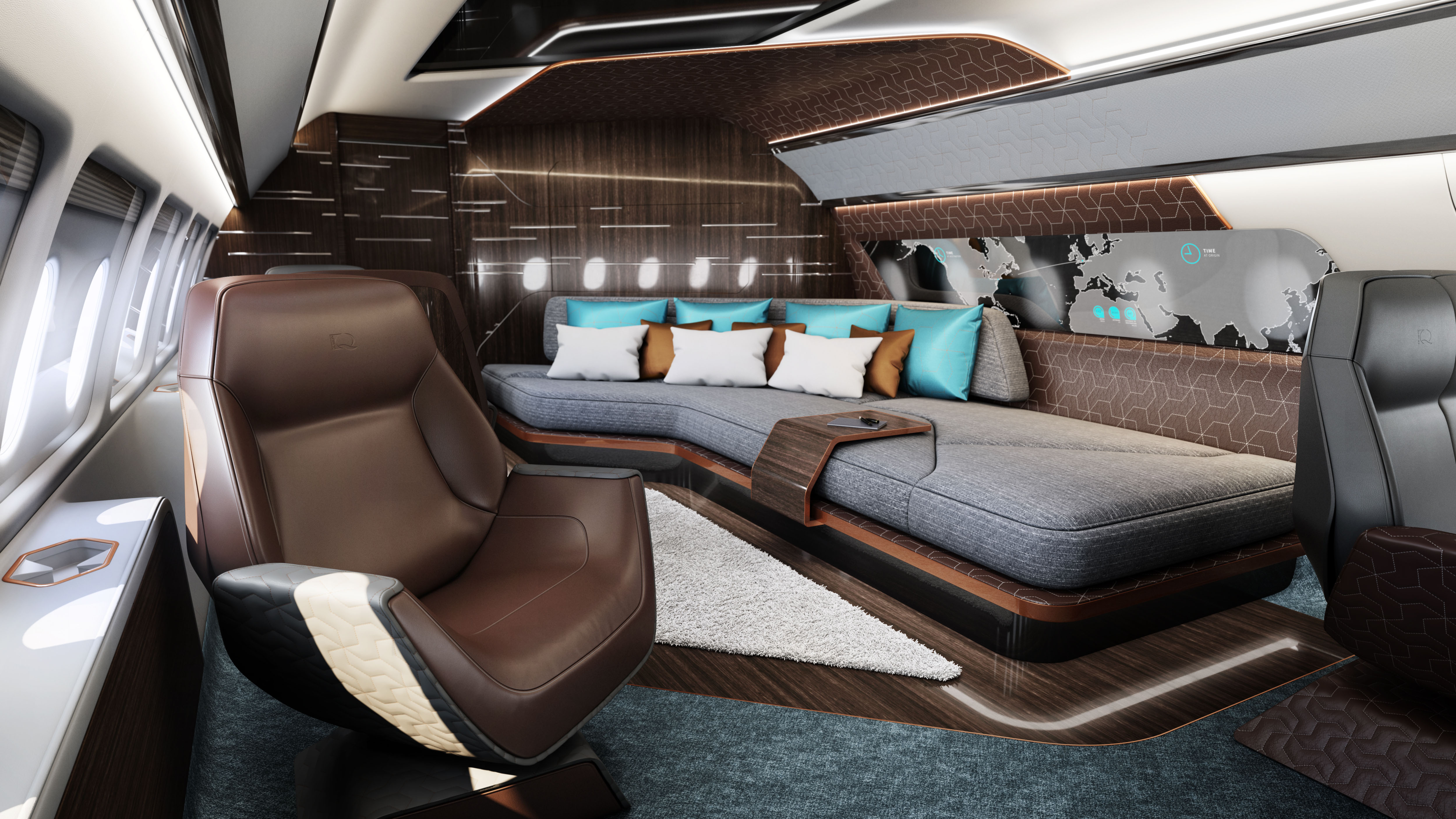 Design Q Takes a Fresh Approach to Jet Interiors