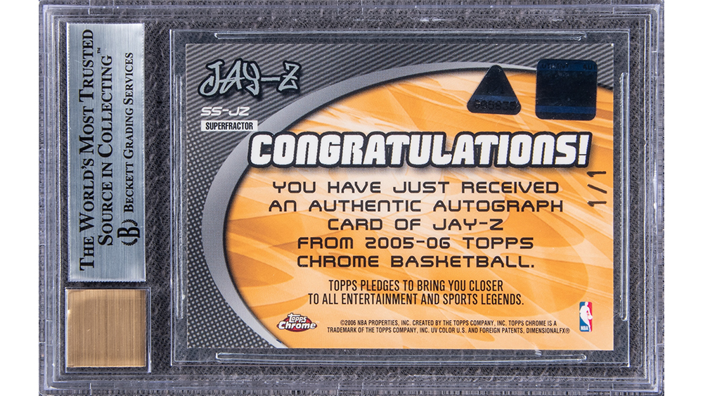 This Rare JayZ Trading Card Just Sold for a RecordBreaking 105,780