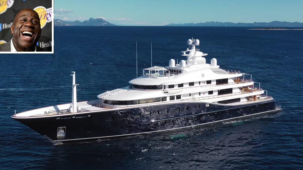 Magic Johnson Yacht Vacation Earvin "Magic" Johnson Another Trip