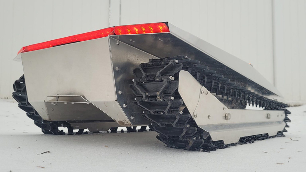 Meet the Cyberkat, a CybertruckInspired RemoteControlled Snowcat