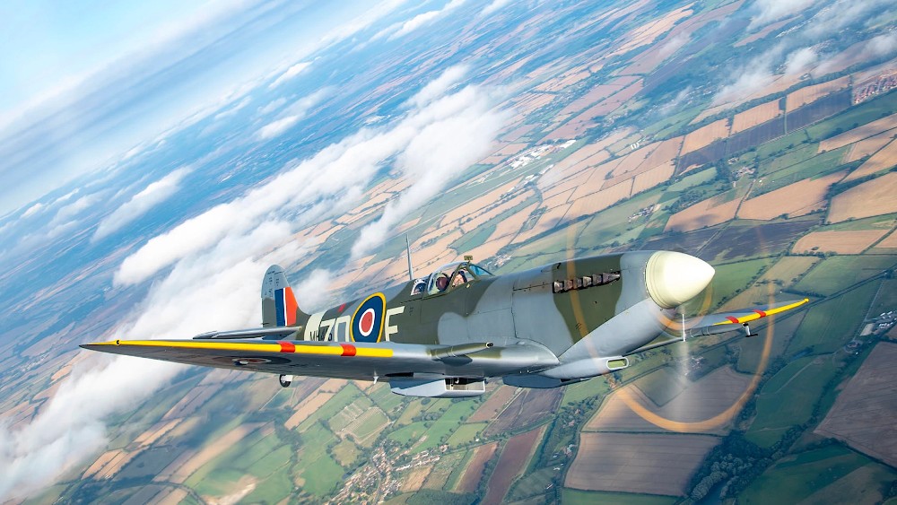 Supermarine Spitfire Digital Illustration Print World War 2 Fighter