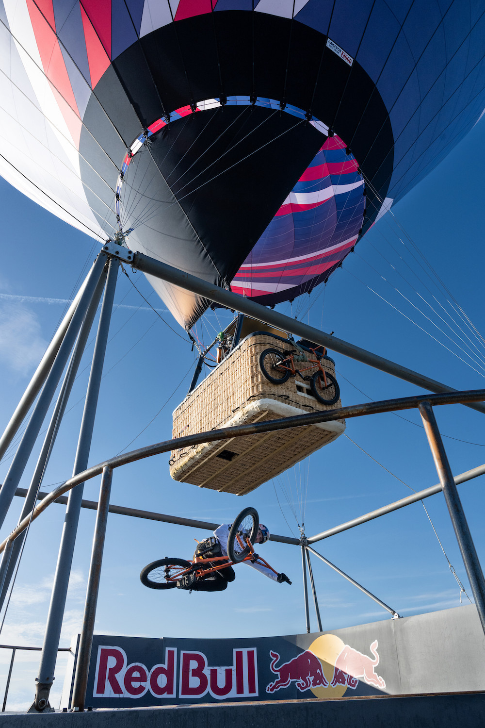 Red Bull BMX Rider Does Tricks on Formula 1 Skatepark at 2000 Feet