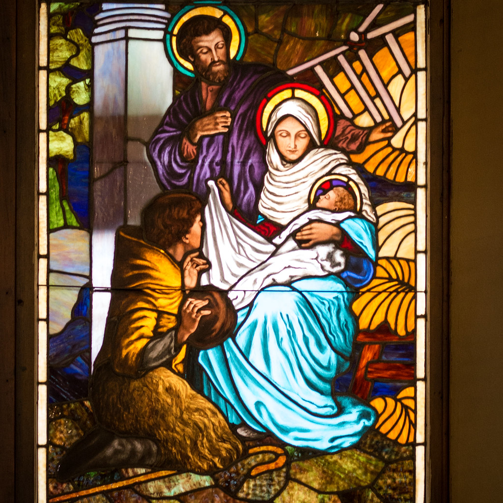 Nativity Stained Glass Window, St. Mary Star of the Sea, Duluth