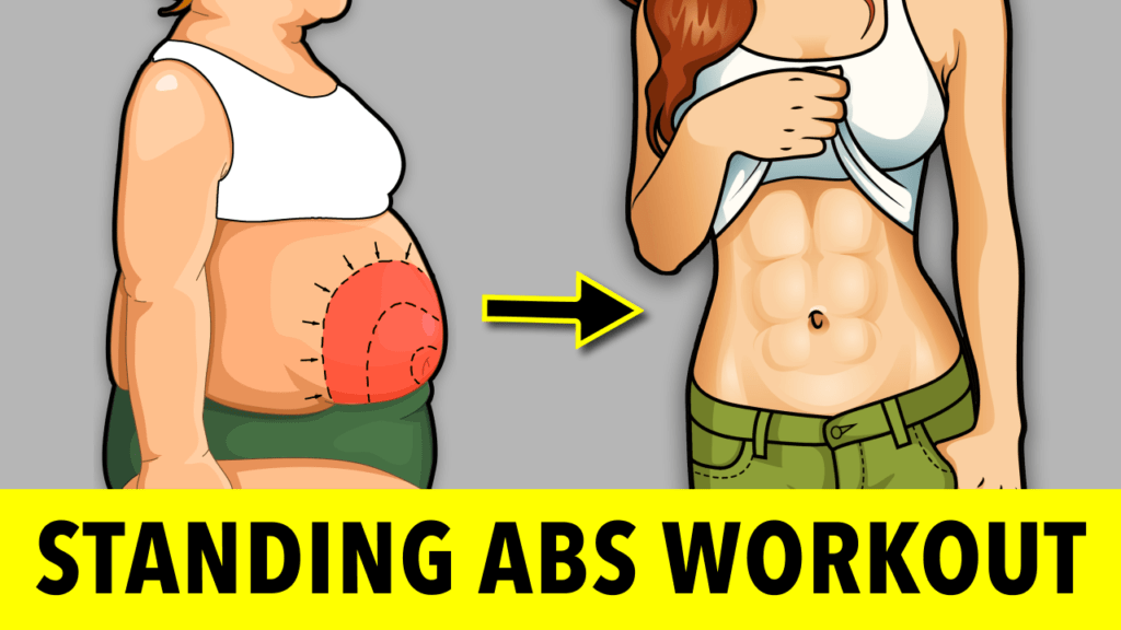 standing abs exercises Roberta's Gym At Home Fitness Workouts and