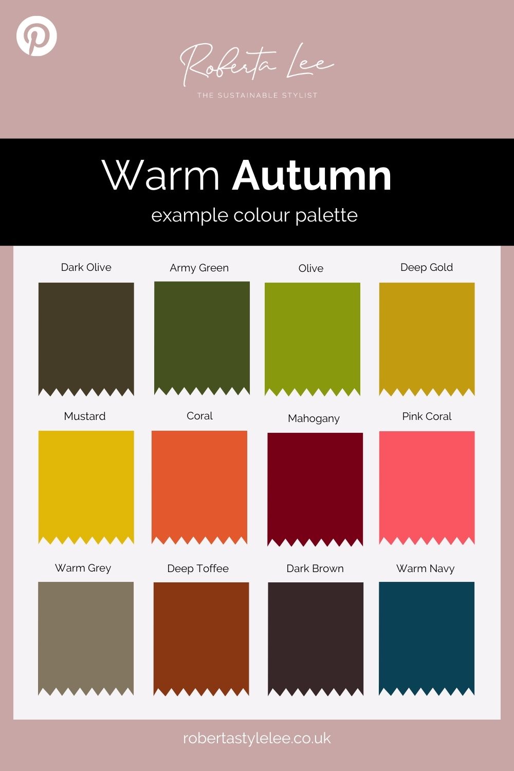 Warm Autumn Colour Analysis Guide Roberta Lee The Sustainable Stylist