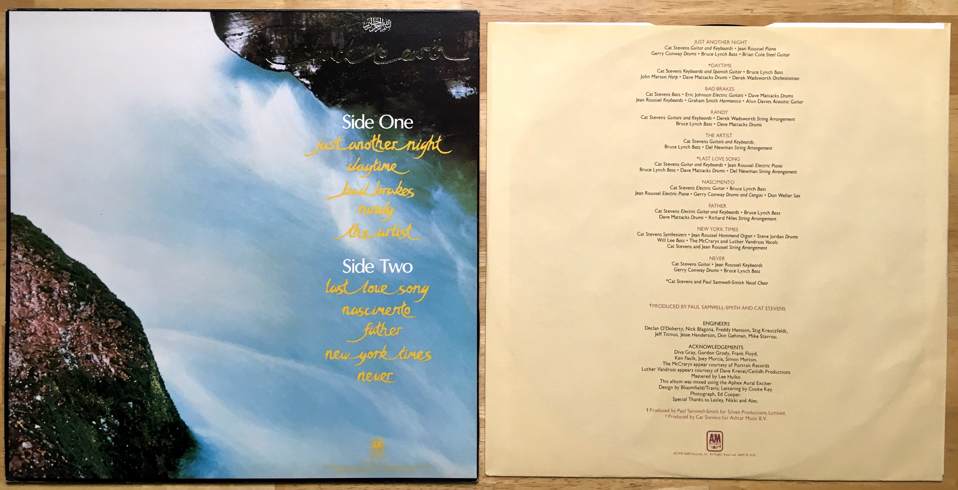 Back to earth by Cat Stevens, LP with recordvision Ref