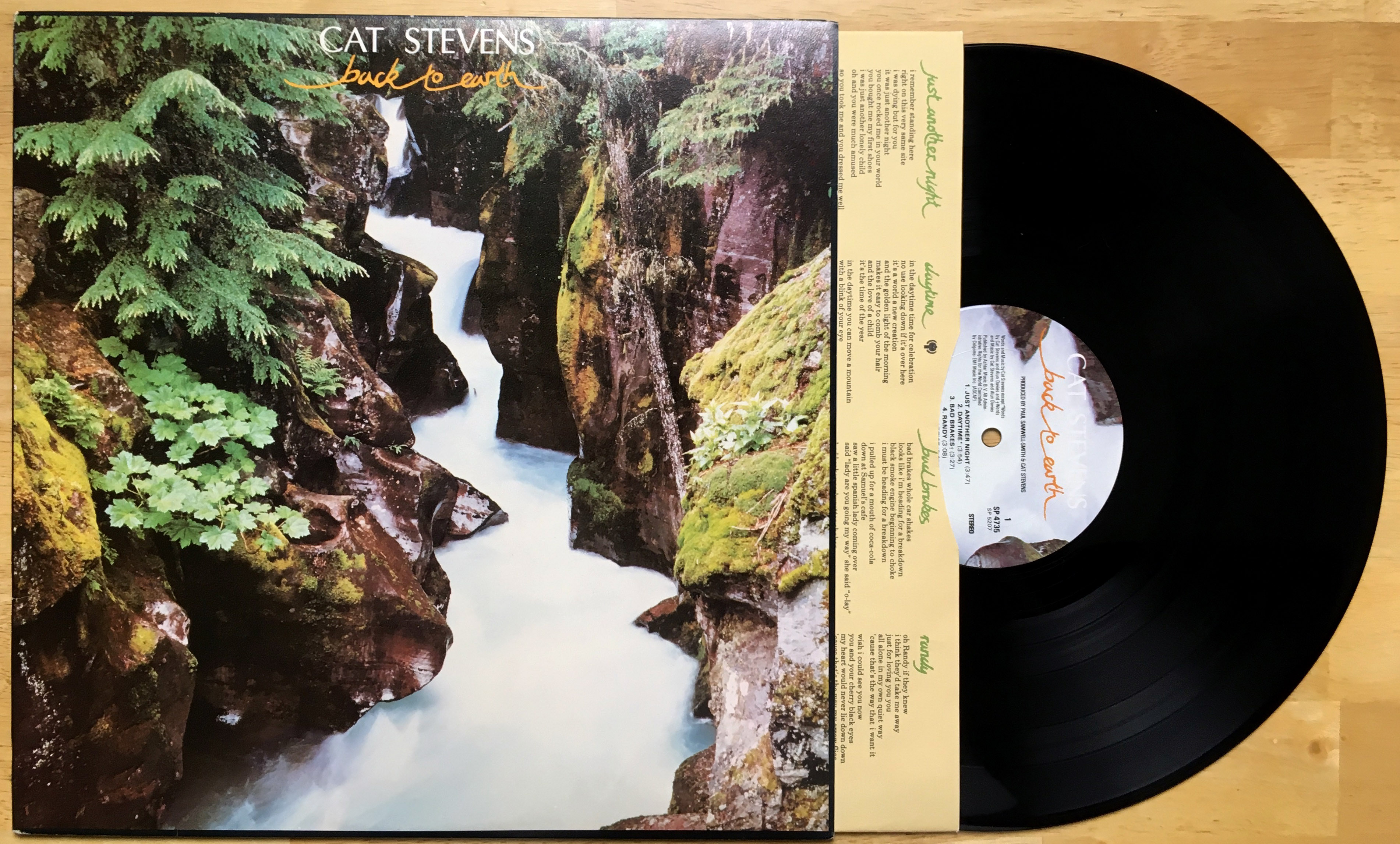 Back to earth by Cat Stevens, LP with recordvision Ref