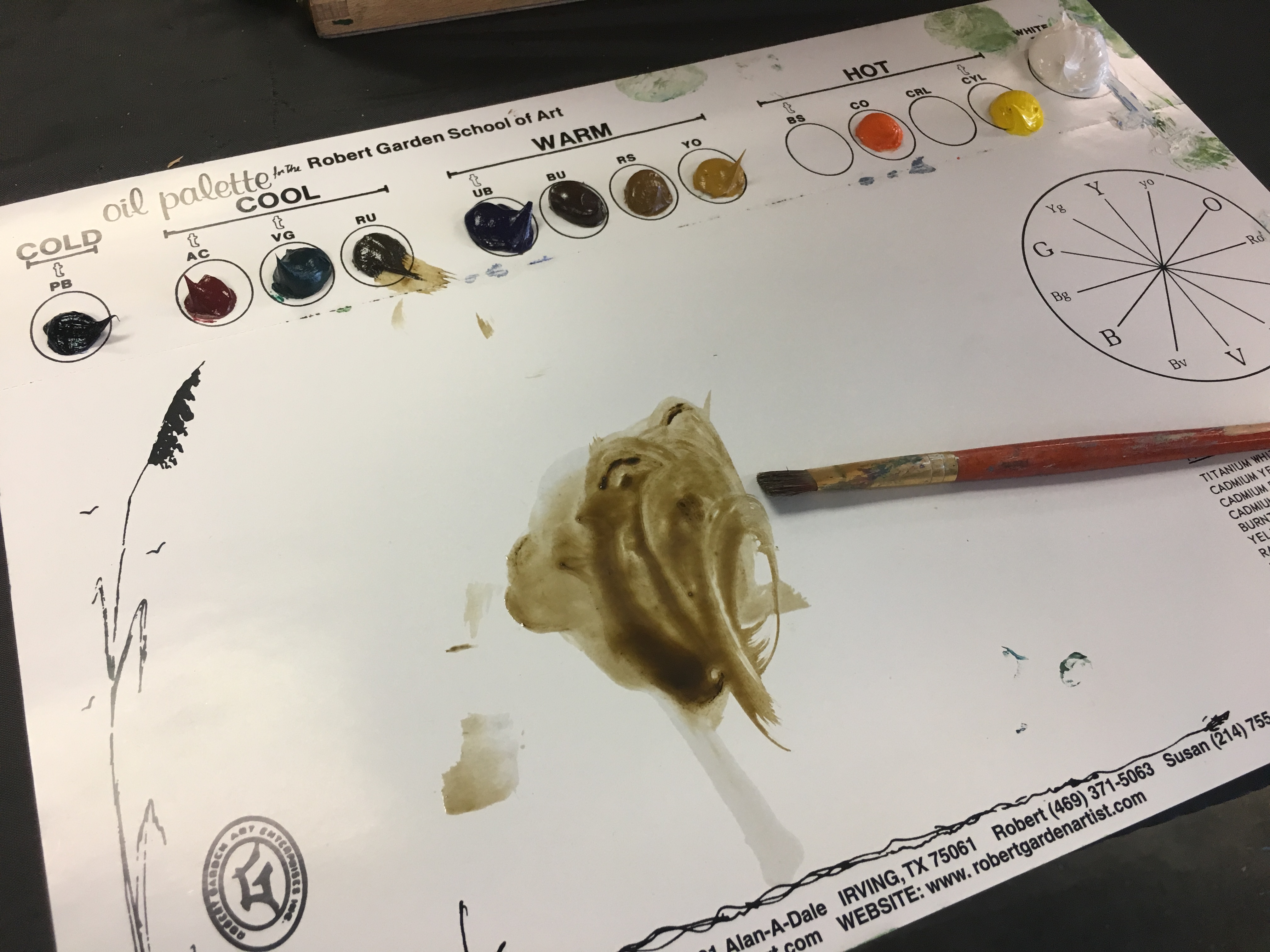 Palette Robert Garden Disposal Palette 24 sheet pad Robert Garden Art