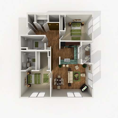 Pinhook Flats at Aksarben Village Luxury Omaha Apartments