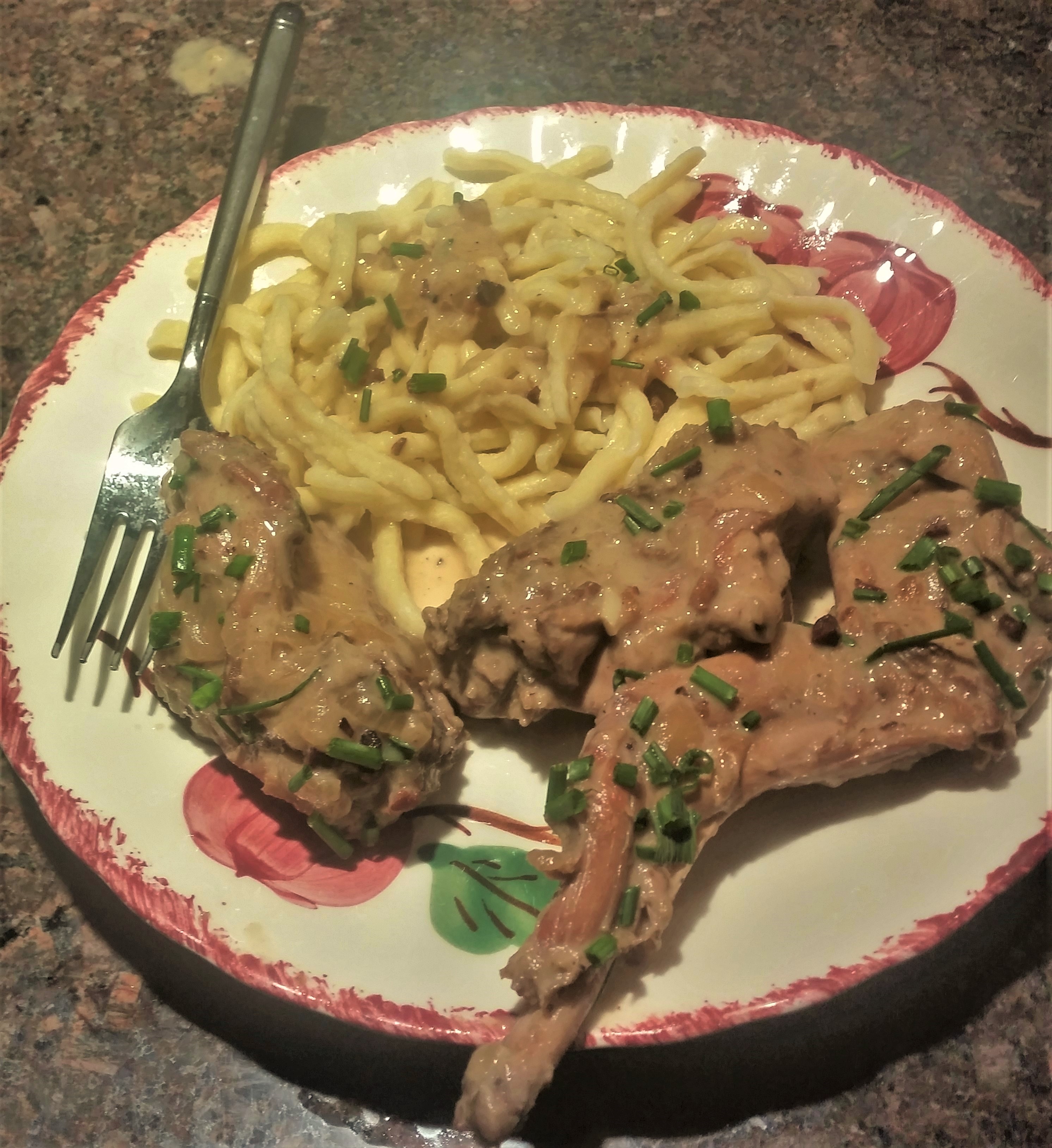 Jacques Pepin's Rabbit with Mushrooms ⋆ REVERIES & RECIPES