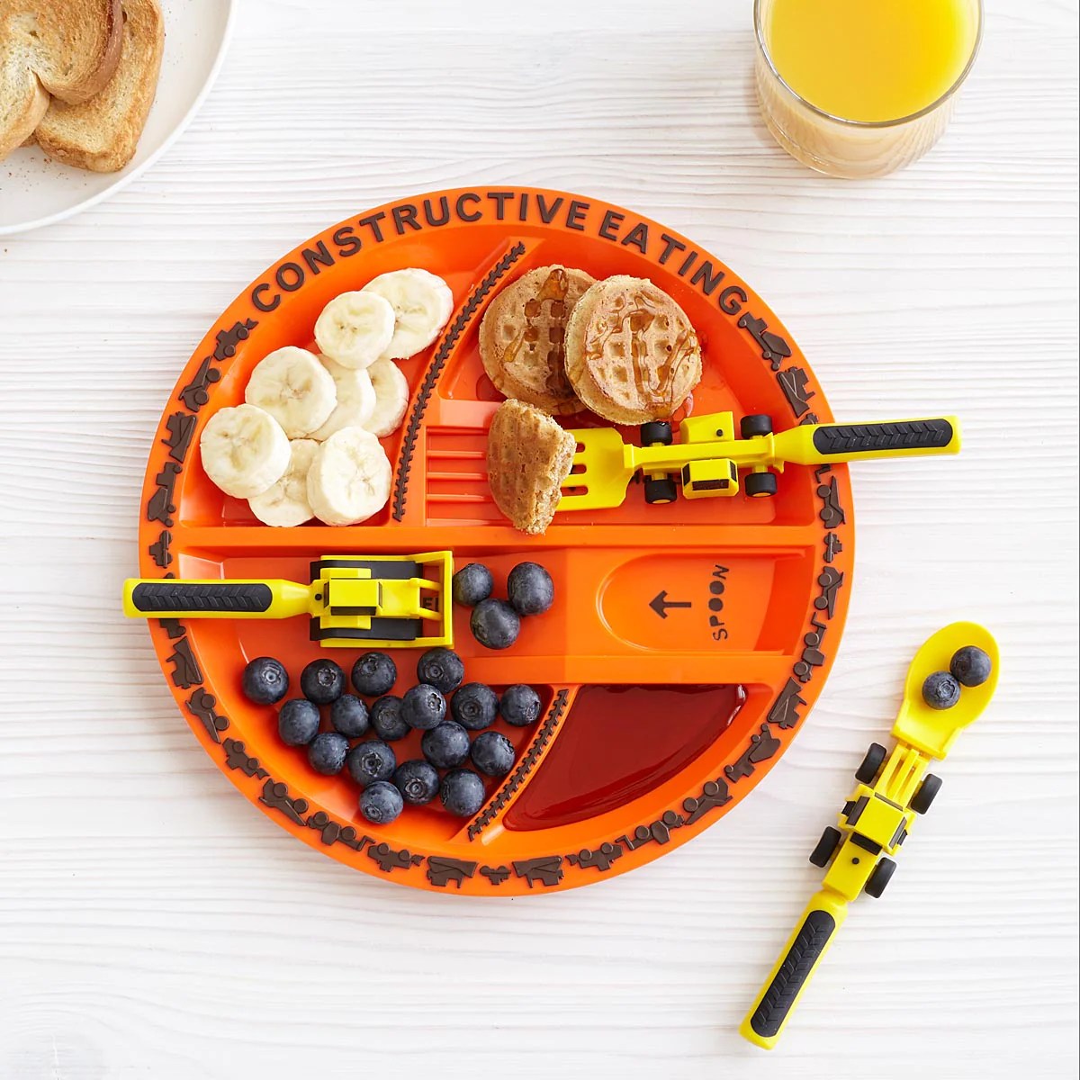 Constructive Eating Plate And Utensils Set Construction