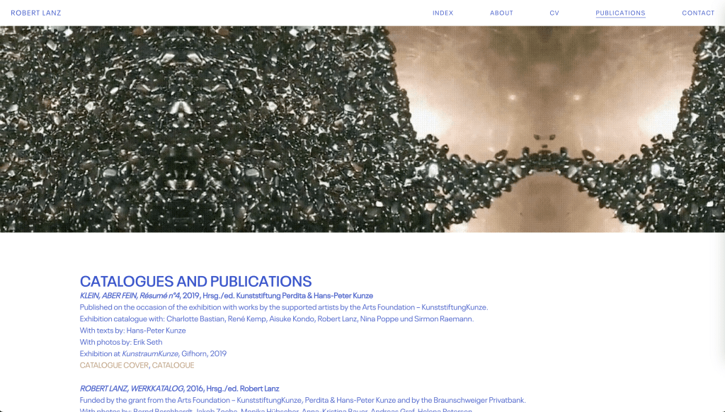 PUBLICATIONS ROBERT LANZ