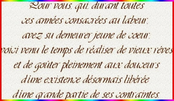 Retraite et joyeux retraités