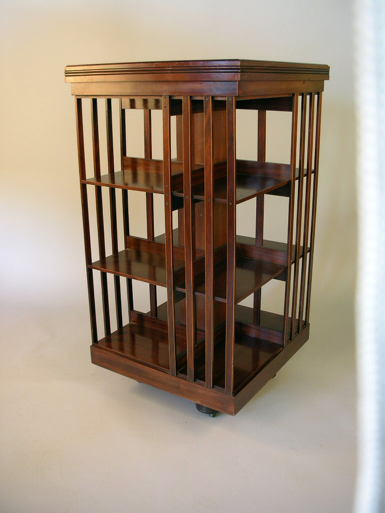 Robert Morrissey Antiques Edwardian mahogany revolving book table