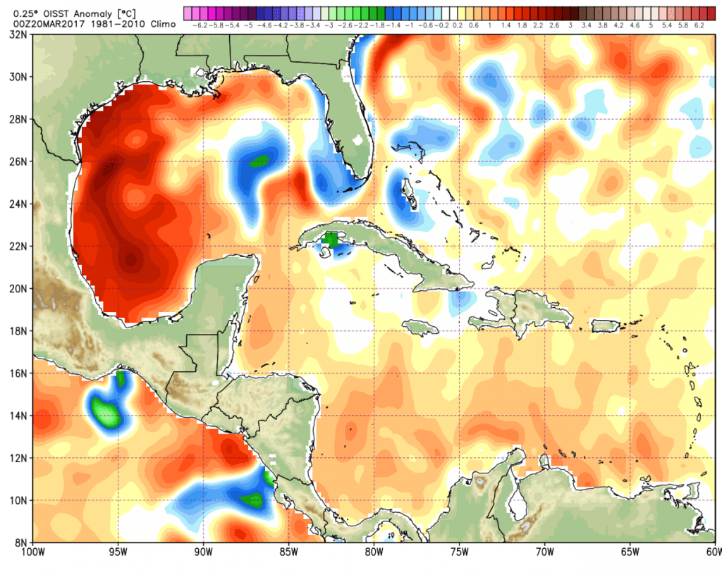 Gulf of Mexico waters are freakishly warm, which could mean explosive