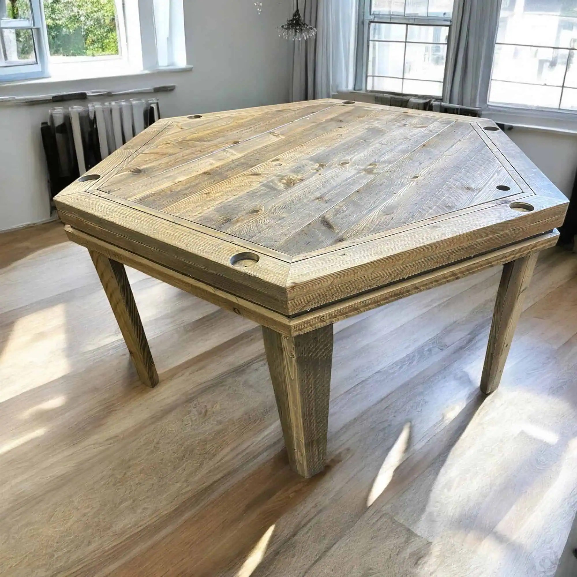 Hexagonal Gaming Table THE BASALT Robert Rose Carpentry