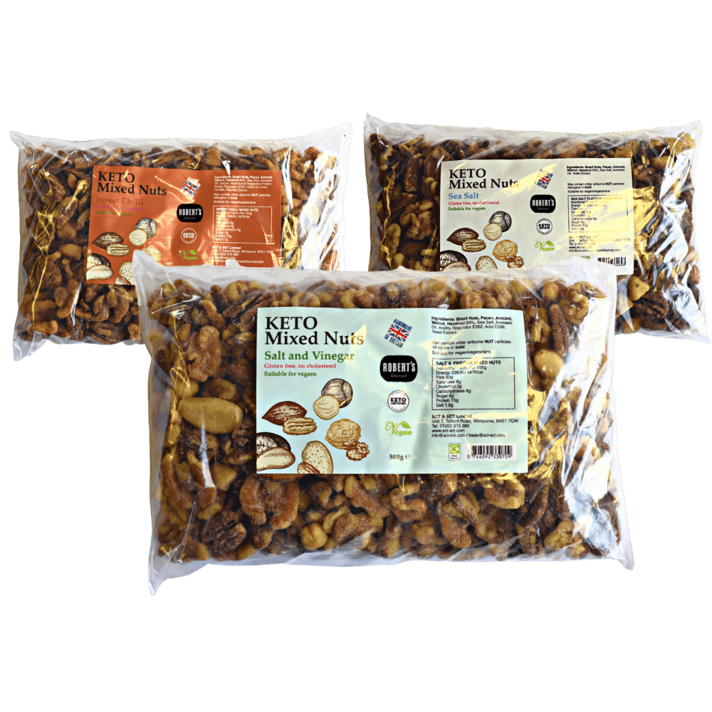 Keto Mixed Nuts 500g Bag Robert's Dorset