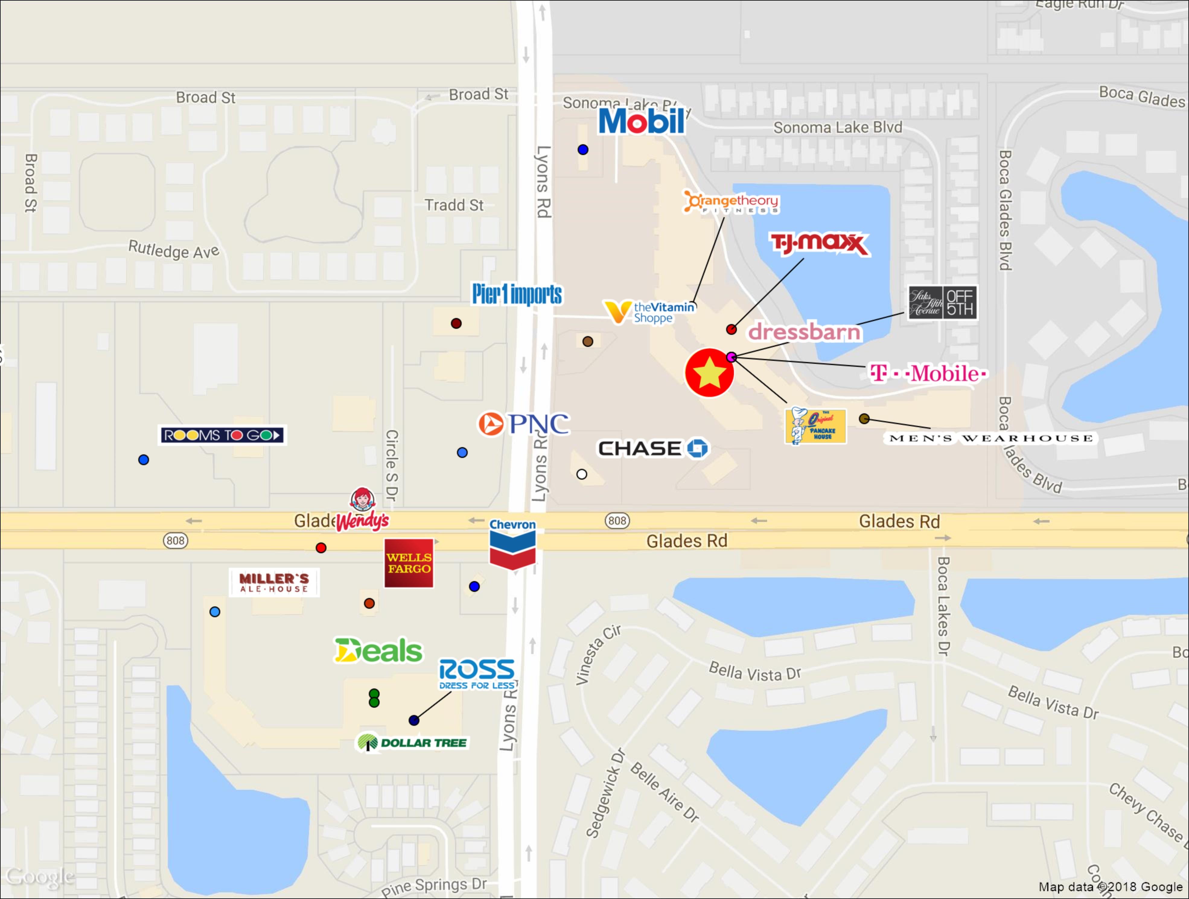 Area Map Roberts Equities Boca Raton, FL Commercial Real Estate