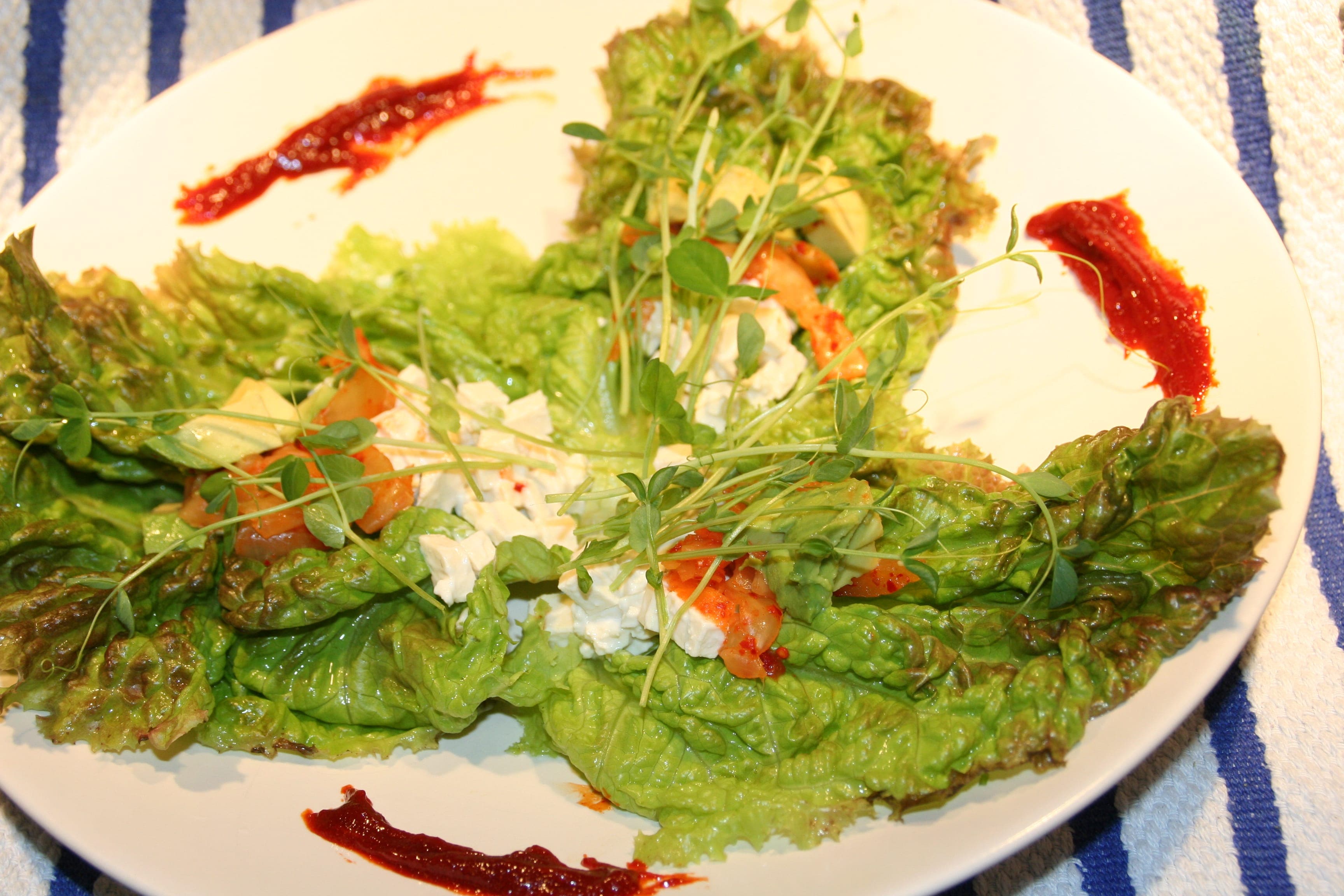 KoreanInspired Tofu Lettuce Wraps with Gochujang Chef and Author
