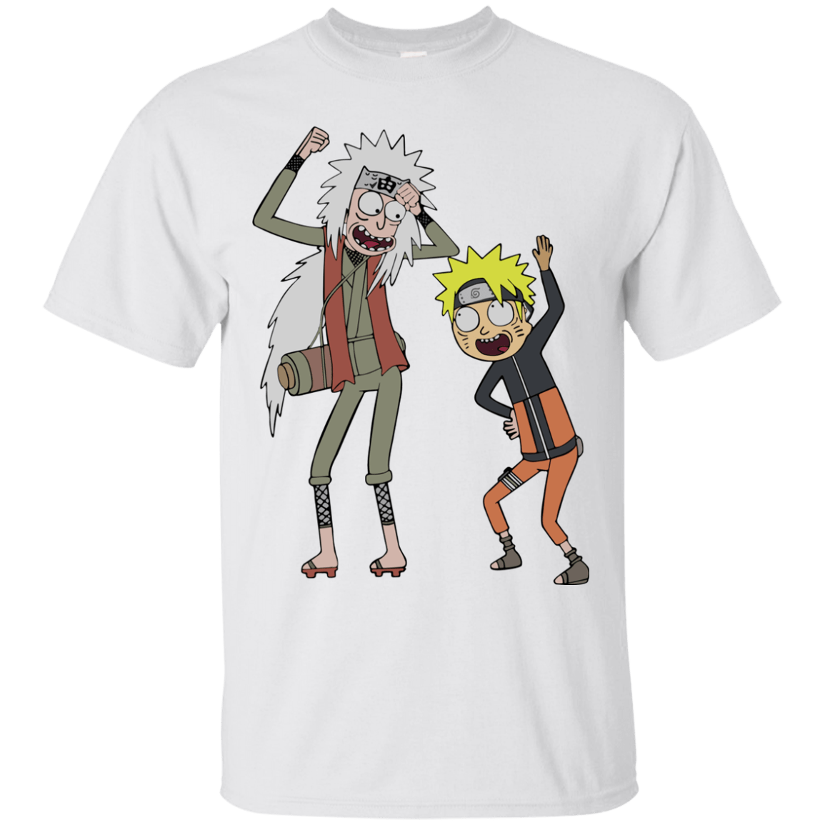 Rick and Morty Naruto and Jiraiya t shirt, long sleeve