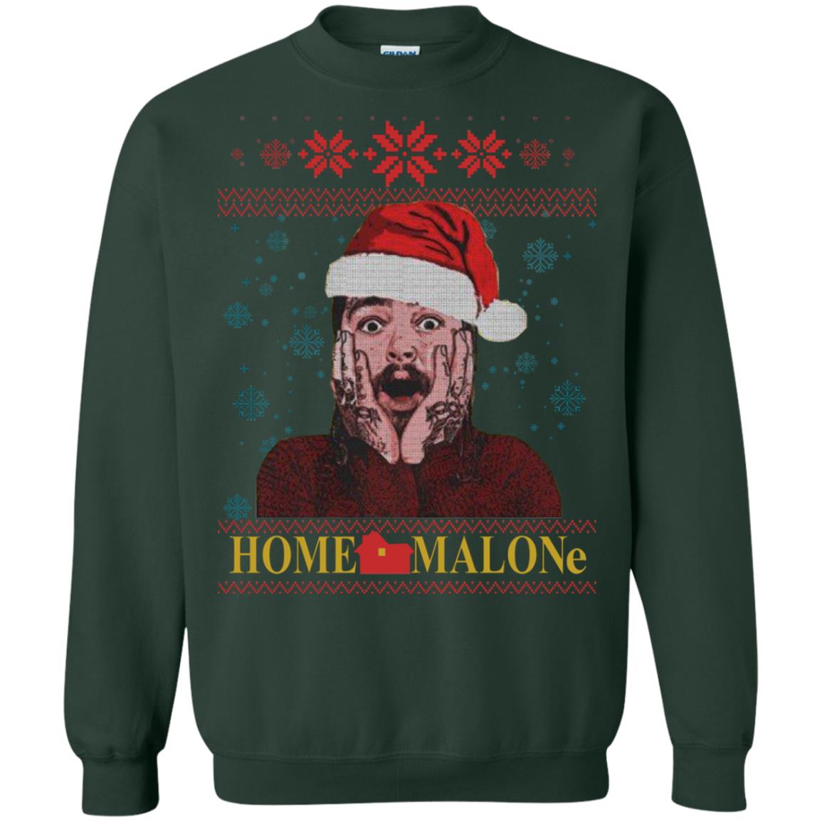 Home Malone Post Malone Christmas Sweatshirt, Ls, Hoodie
