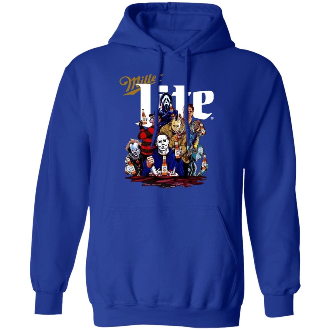 Halloween Horror characters drink Miller Lite sweater, hoodie, t shirt