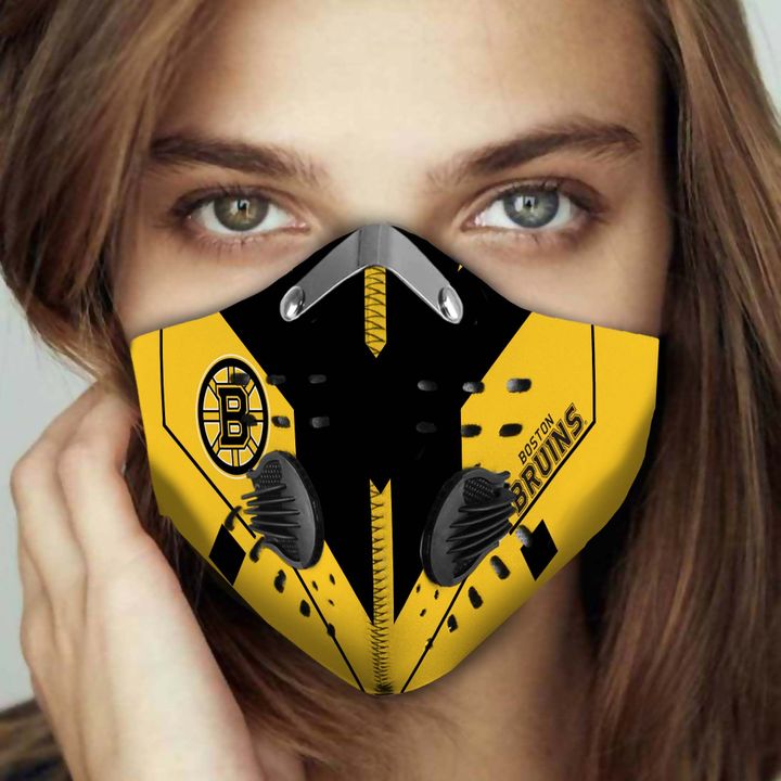 Boston Bruins Ice Hockey Team N95 Filter Face Mask RobinPlaceFabrics