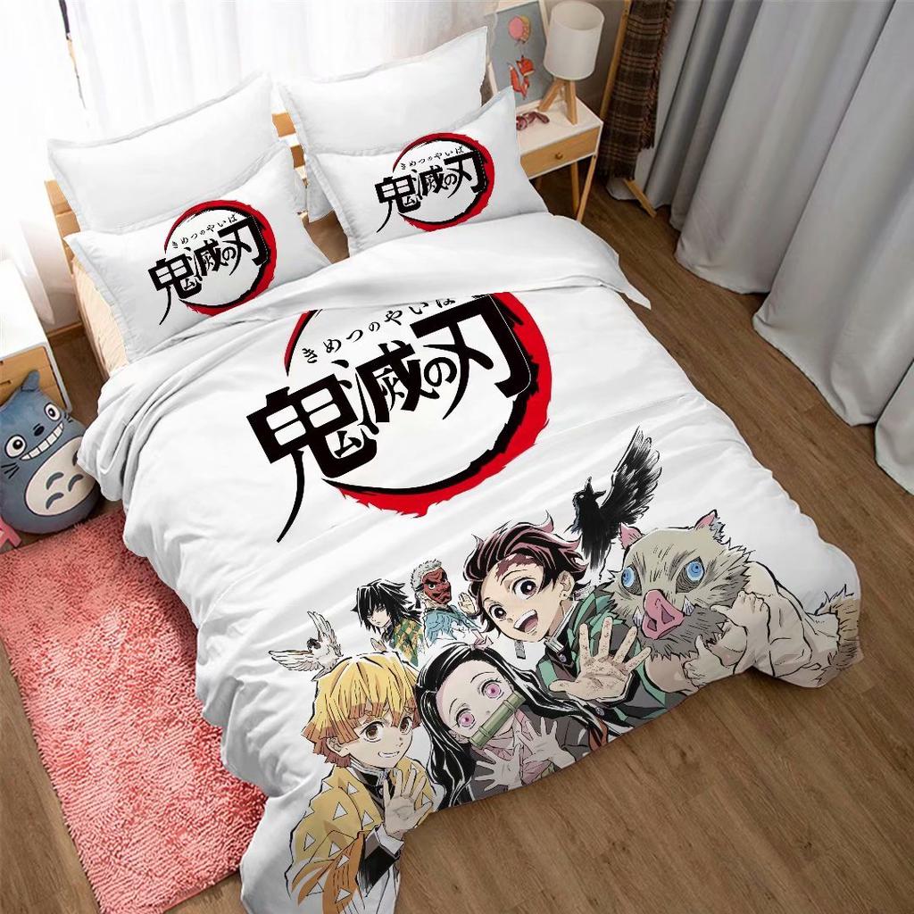 Demon Slayer Bedding Set 3D Printed Kimetsu no Yaiba Duvet cover