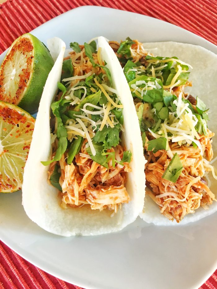 Mexican Chicken and Black Bean Tacos with Jicama Tortillas