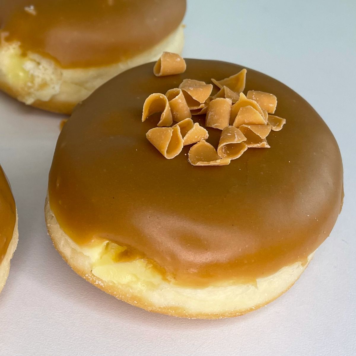 4 Fully loaded Caramel Custard Doughnuts Robinsons Bakery