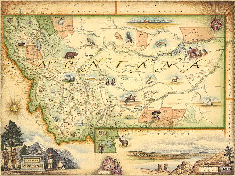 Xplorer Maps AntiqueStyle, HandDrawn Maps