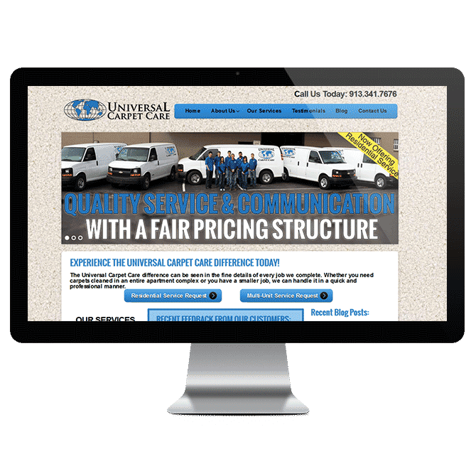 Carpet Care site Design Rob Scott