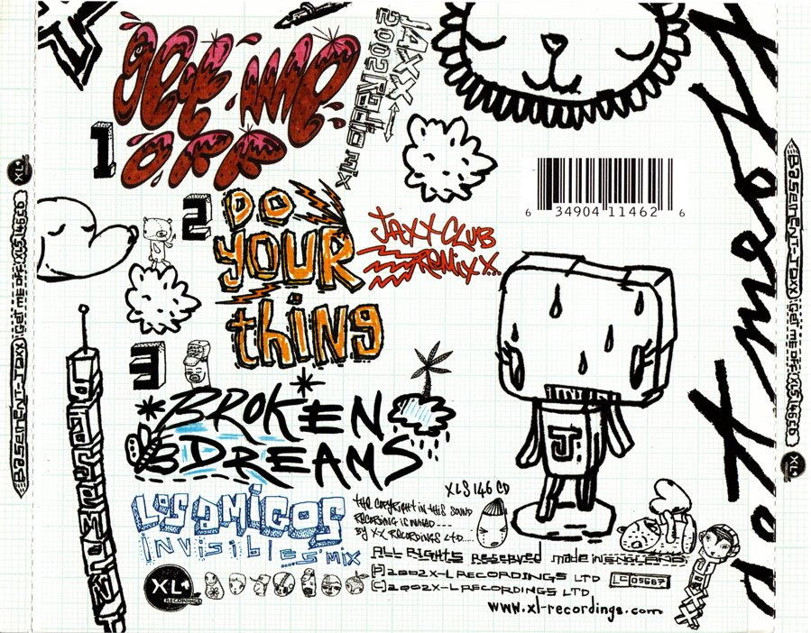 Basement Jaxx-Get Me Off (CD 1) drawings and type