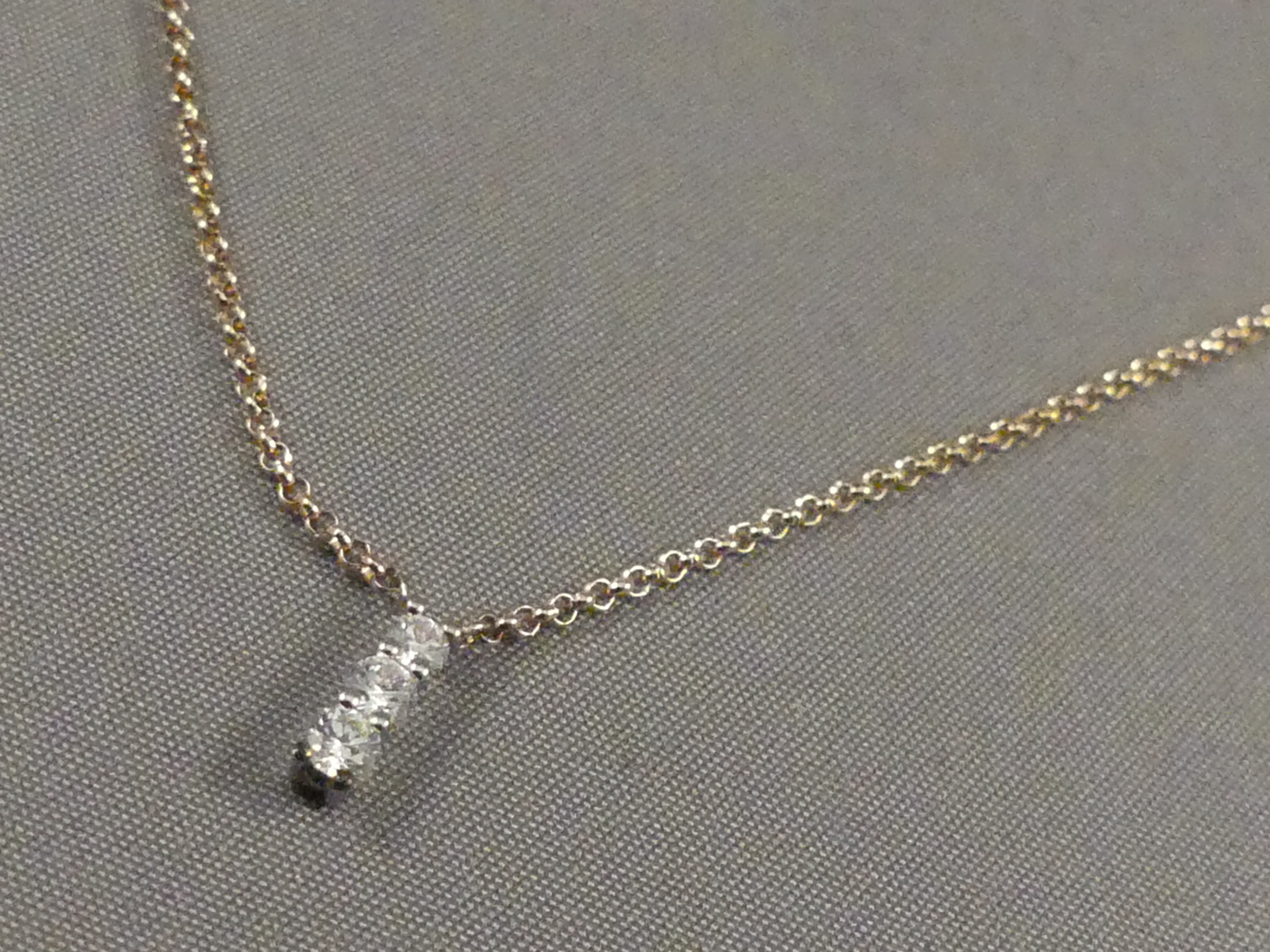 Rosé gouden ketting met hanger diamant Juwelier Helmond