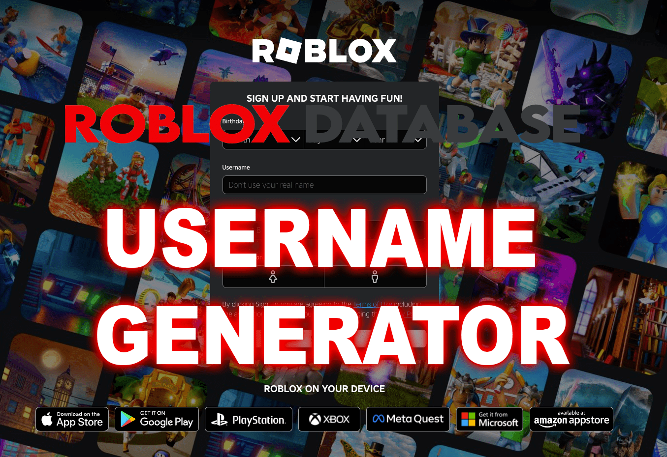 Roblox Username Generator Roblox Database 2025(07)