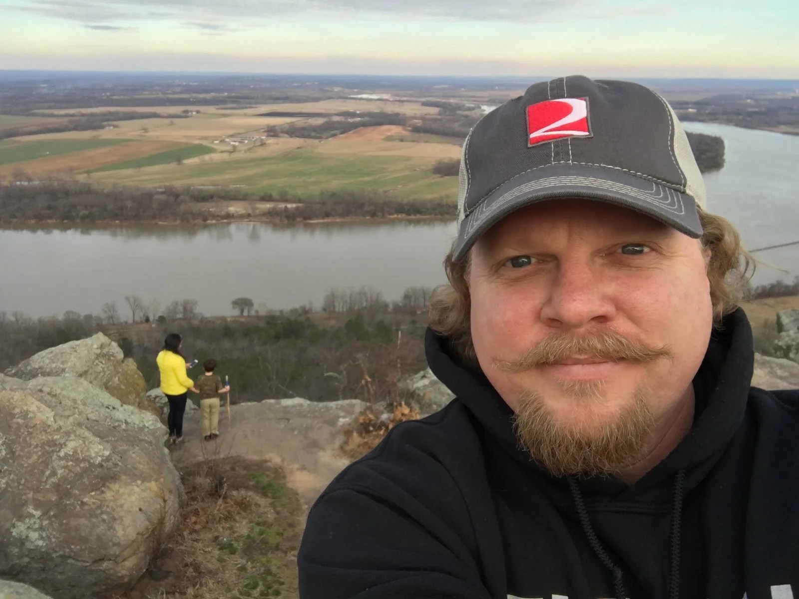 Petit Jean with the FNCampers Rob McBryde