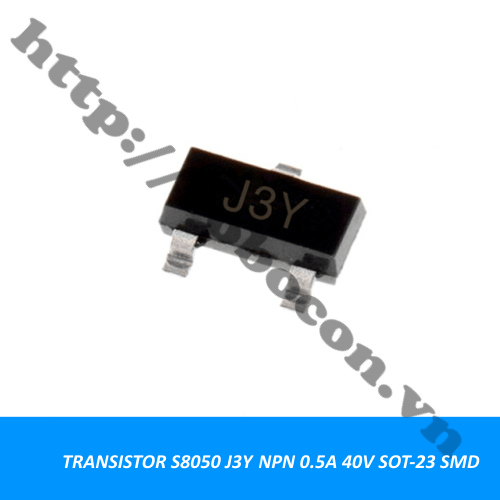 TR58 TRANSISTOR S8050 J3Y NPN 0.5A 40V SOT23 SMD Điện Máy VVC Sản