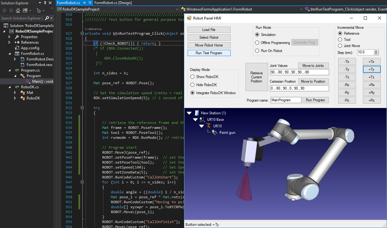 Robot HMI for Automation Projects RoboDK blog