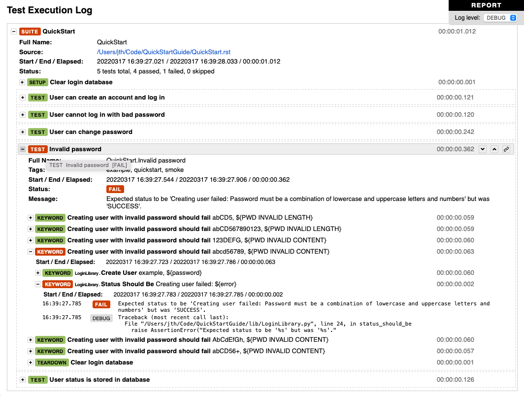 Robot Framework User Guide