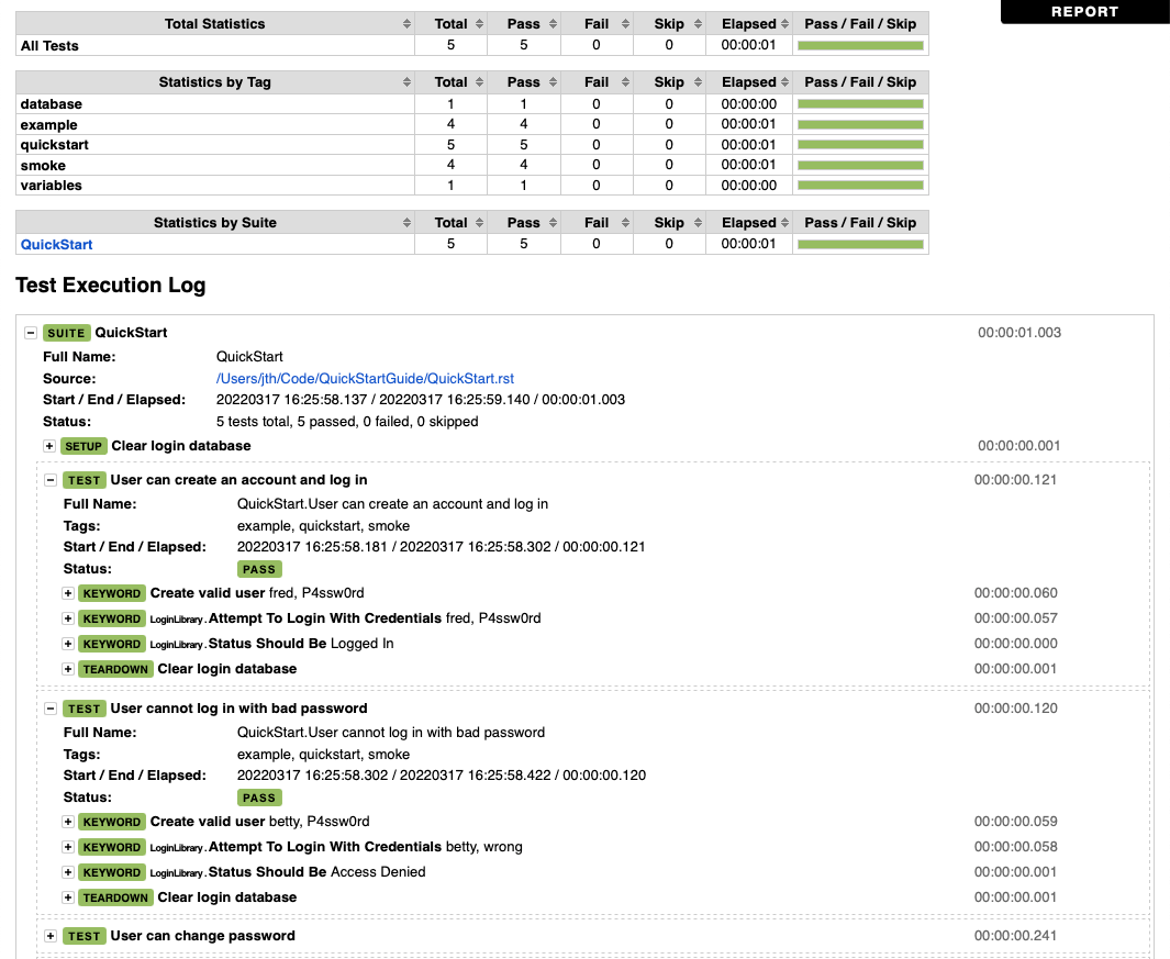 Robot Framework User Guide