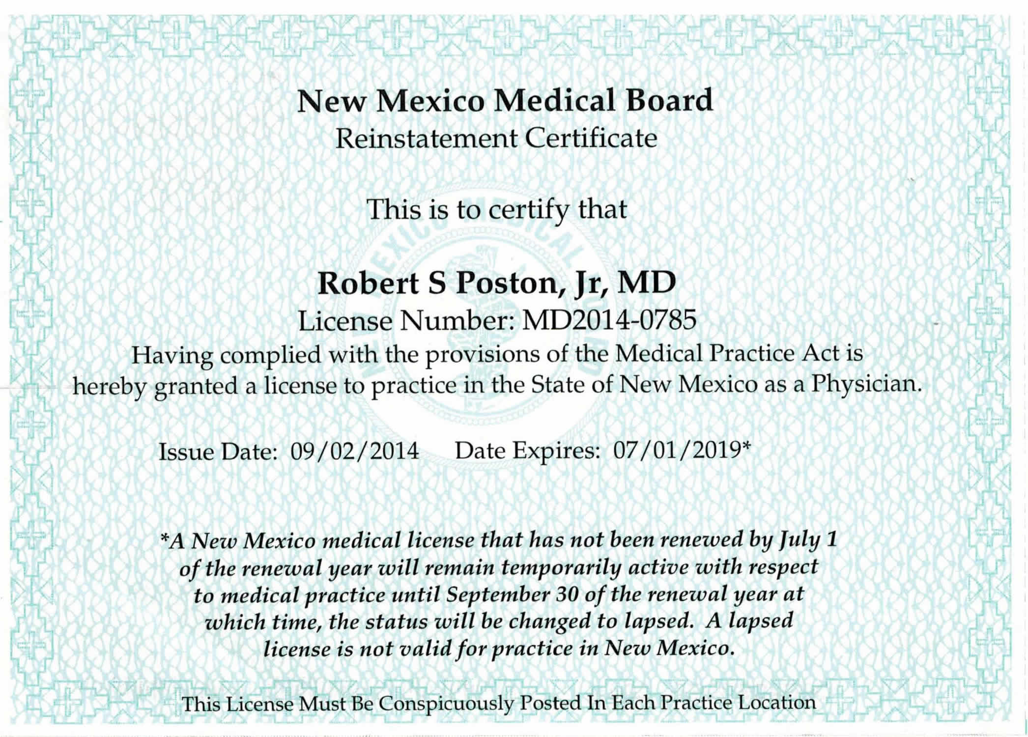 Electronic Curriculum Vitae Robert S Poston, MD