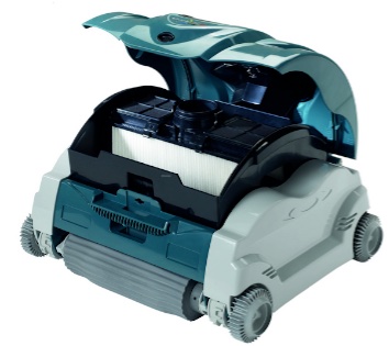 Hayward SharkVac XL filter view - Robotic Pool Cleaners Compared