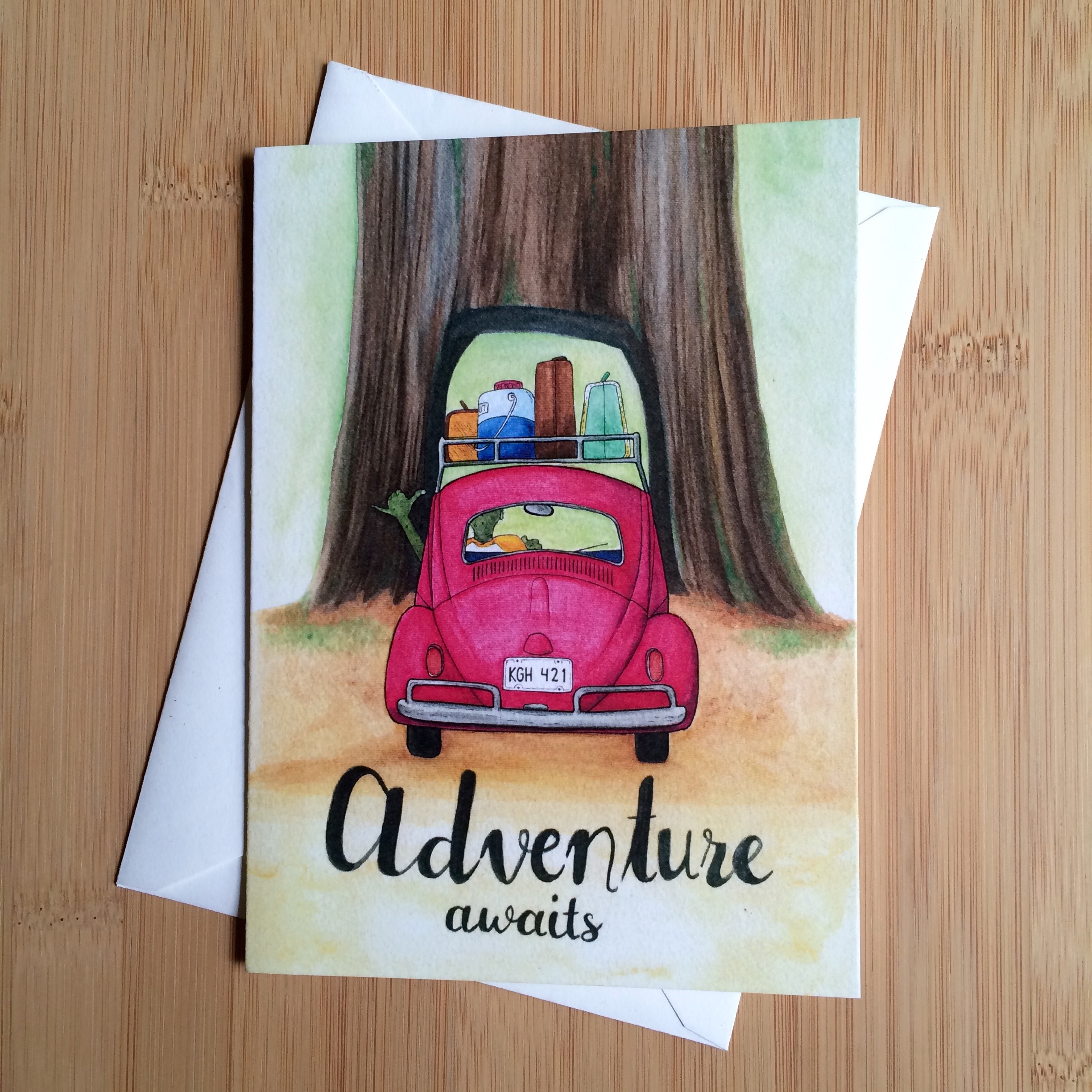 Adventure Awaits Robotic Relative Greeting Cards