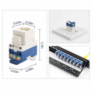 CAT6 RJ45 Adapter Keystone Jack Ethernet Connector Rj45 Plug Cat6 – 1