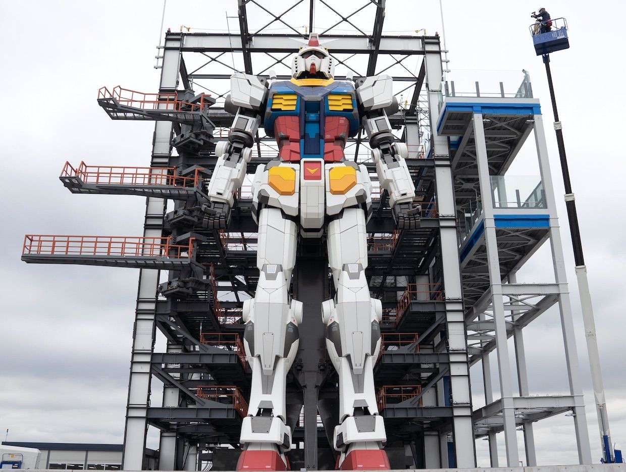 El robot gigante Gundam de Japón está casi completo Robotics Lab