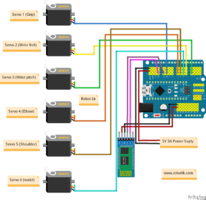 Build a 6DOF Arduino Bluetooth Controlled Robot Arm | MG996R + MIT App