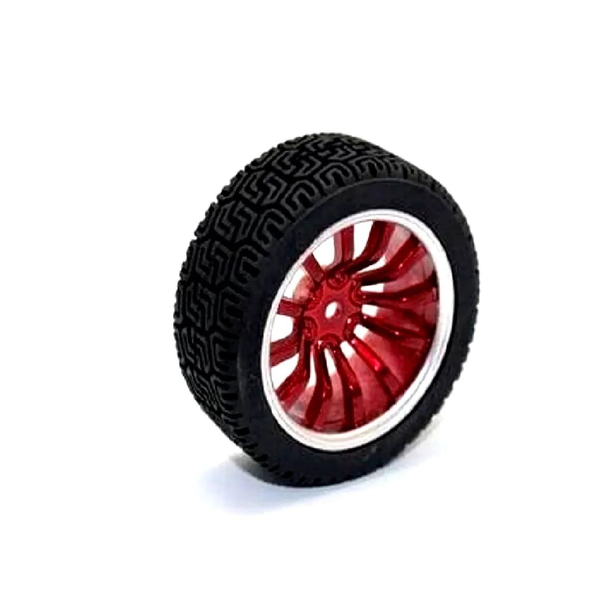 65mm Robot Smart Car 12 Rim Wheel Red DarkOct02